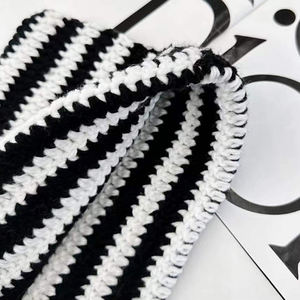 Y2K chat oreille tricot chapeau à capuche casquette chaud Slouchy Crochet gothique tricoté chat oreille bonnet <span class=keywords><strong>petit</strong></span> diable chapeau femmes hiver à la main bonnet - Product Image 4