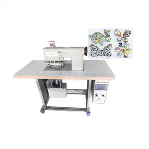 Fabric Flowers Cutting Forming Ultrasonic Lace Sewing Machine For Making Flowers