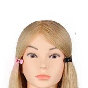 Cabezas de Maniquí para Pelucas, Cabeza de Maniquí Rubia para Entrenamiento de Cosmetología, Maniquí de Entrenamiento con Cabello Mixto No Remy - Product Image 2