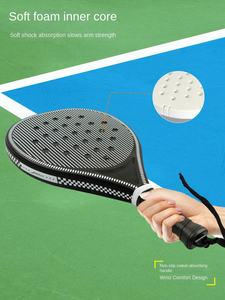 Raquette de padel et de <span class=keywords><strong>tennis</strong></span> personnalisable de qualité supérieure TuoLian | Cadre en fibre de carbone | Intérieur en mousse EVA respirante | Haute qualité - Product Image 4