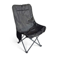 Chaise pliante portable Moon Chair en tissu Oxford résistant, avec structure en aluminium, pour le camping, la plage, les pique-niques, le jardin et les loisirs