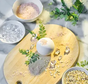 Bán Sỉ Quà Tặng Sinh Nhật Giáng Sinh Bộ Spa Thư Giãn Với Vớ Cốc Bộ Quà Tặng Nến Thơm Thanh Xà Phòng Muối Tắm Để Trang Trí Nhà Cử<span class=keywords><strong>a</strong></span> - Product Image 3