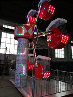 Mini grande roue personnalisée Équipement de parc d'attractions pour enfants d'intérieur Jeux de Noël d'extérieur en métal fabriqués à Zhengzhou