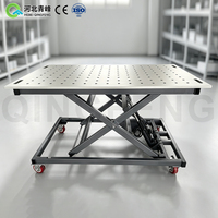 Table de soudage à fonction de levage, en acier, hauteur réglable, avec option d'outils de serrage, table de travail de soudage certifiée CE ISO, fabrication chinoise