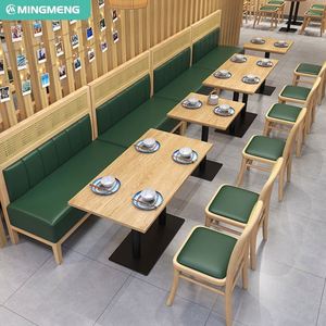 Custom Design Modern Cafe Bench <b>Seating</b> Fast Food Restaurant Tables and Chairs Sets Coffee Shop Furniture Restaurant Table - Product Image 1