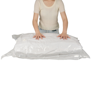 Transparent plastic vacuum seal bags travel clothes vaccum storage bags