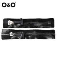 O & O-Custom 10 # Fermetures à glissière étanches et hermétiques en résine soudables Fermetures à glissière en plastique TPU robuste pour radeau de sauvetage gonflable