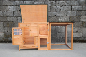 Vente en gros Petit poulailler de luxe Cage à volaille en bois d'extérieur WoodVille Grande cage pour animaux de compagnie - Product Image 4