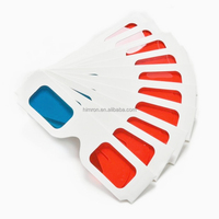 Lunettes 3D en carton personnalisées à logo imprimé, effet anaglyphe, pour jeux vidéo et films 3D (affichage rouge-bleu) – Idéales pour le cinéma