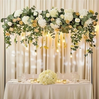 Support de table haut réglable en métal doré et noir, modèle 941, pour décoration de centre de table de mariage et de fête d'anniversaire