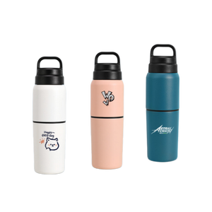 Botella Térmica de 550 ml con Doble Compartimento, Tapa Libre de BPA, Doble Uso como Botella de Agua y Taza Pequeña <span class=keywords><strong>Independiente</strong></span> para la Escuela - Product Image 1