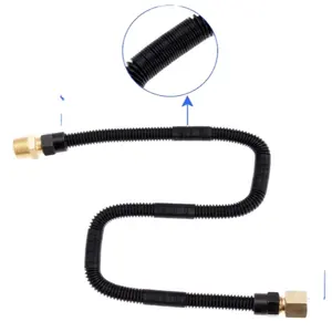 Connecteur de conduite de gaz flexible sans sifflet pour tuyau de cheminée au gaz naturel ou au propane liquide