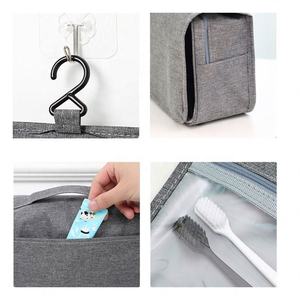 <b>Large</b> Capacity Oxford Cloth Toiletry <b>Bag</b> Fashion Waterproof Hook Custom Logo Geometric Pattern Cosmetics Storage <b>Makeup</b> Zipper - Product Image 5