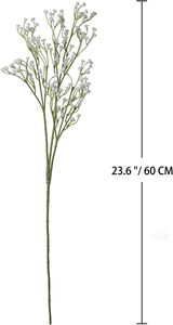 Arche de fleurs artificielles réalistes à longues tiges, mini gypsophile blanc, pour centres de table de mariage et de la Saint-Valentin - Product Image 4