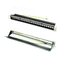 MT-4204 Panel Patch Tipe Kosong 19 Inci 12 24 Port 1u Panel Patch Kosong
