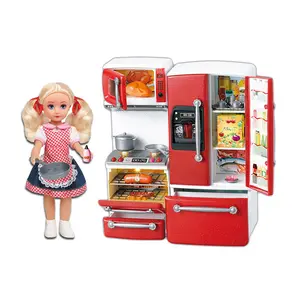 Doll Cooking Kitchenware Model Baby Talented Chef Kid Set Plastic Big Kitchen Toy