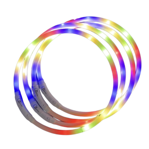 Personalizado USB recargable LED perro mascota intermitente Collar luz recargable USB recargable LED luz silicona perro Collar - Product Image 2