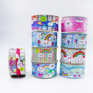 Tùy chỉnh in 4cm chiều rộng trẻ em phim hoạt hình <span class=keywords><strong>Ribbon</strong></span> cho bánh nướng hoa quà tặng trang trí bao bì, hỗ trợ logo & - Product Image 2
