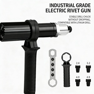 Adaptateur de pistolet à rivets facile à utiliser, installation rapide, <span class=keywords><strong>fixation</strong></span> ferme, conception anti-chute, compatible avec perceuse au lithium 21V. - Product Image 2