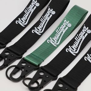 Porte-clés en tissu personnalisé avec logo Mulliganz Golf Apparel, robuste, tactique, avec crochet d'aigle, pour cadeau promotionnel de marque - Product Image 3