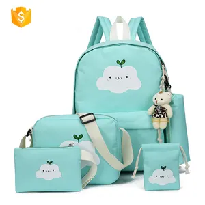 नई बच्चों के बैग महिलाओं के कस्टम बैग बड़े-क्षमता बहु-कार्यात्मक बादल कार्टून 1 में 5 बस्ता प्राथमिक के लिए