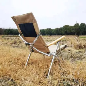 Chaise de camping pliante portable et réglable moderne en aluminium pour la plage, le pique-nique et la pêche, avec emballage et service intensif