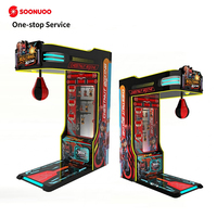 Machine de boxe commerciale, jeu d'arcade à monnayeur, testeur de force de boxe pour zone de jeux et centre de divertissement familial