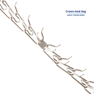 स्टेनलेस स्टील कुत्ते पिंच कॉलर चोकर श्रृंखला पेशेवर प्रशिक्षण उपकरण बड़े शक्तिशाली और व्यवहार सुधार के लिए - Product Image 5