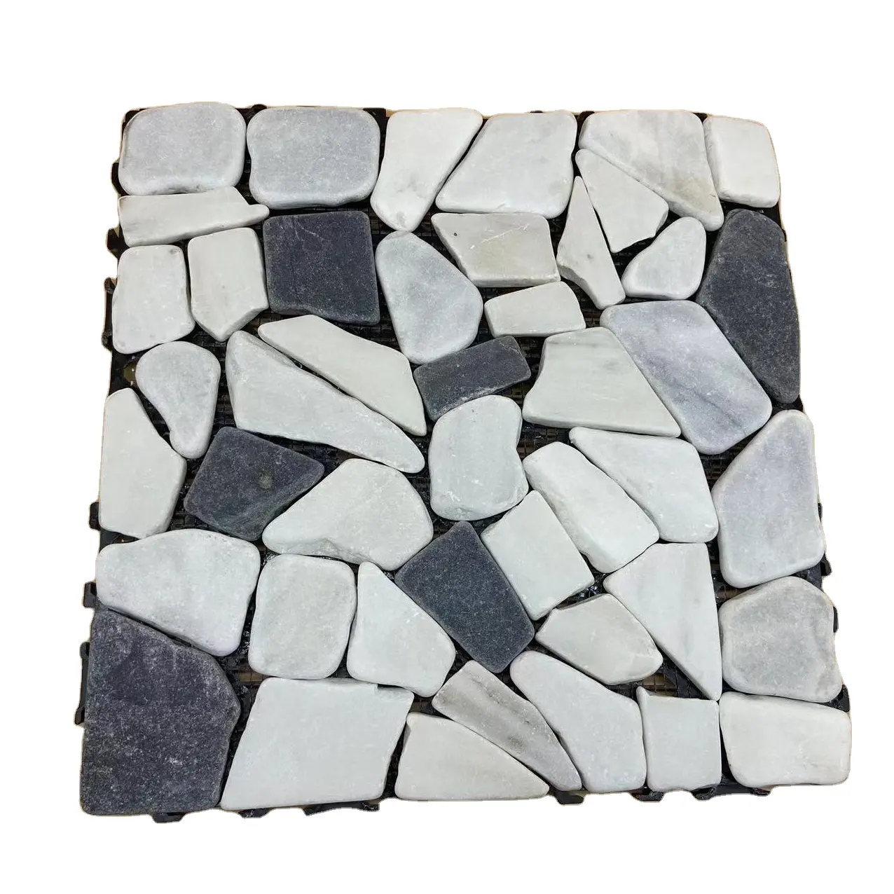 stone Decoration WPC DIY Decking Tiles 300*300mm Outdoor Interlocking Plastic Wood Flooring Tiles