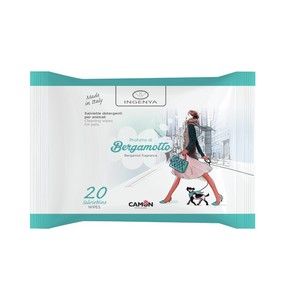 Lingettes à la bergamote pour chiens et chats, 20 pièces - Product Image 1
