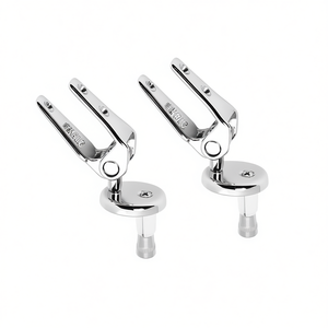 Bisagras superpuestas para fijación de asiento de inodoro, cromadas - Product Image 3