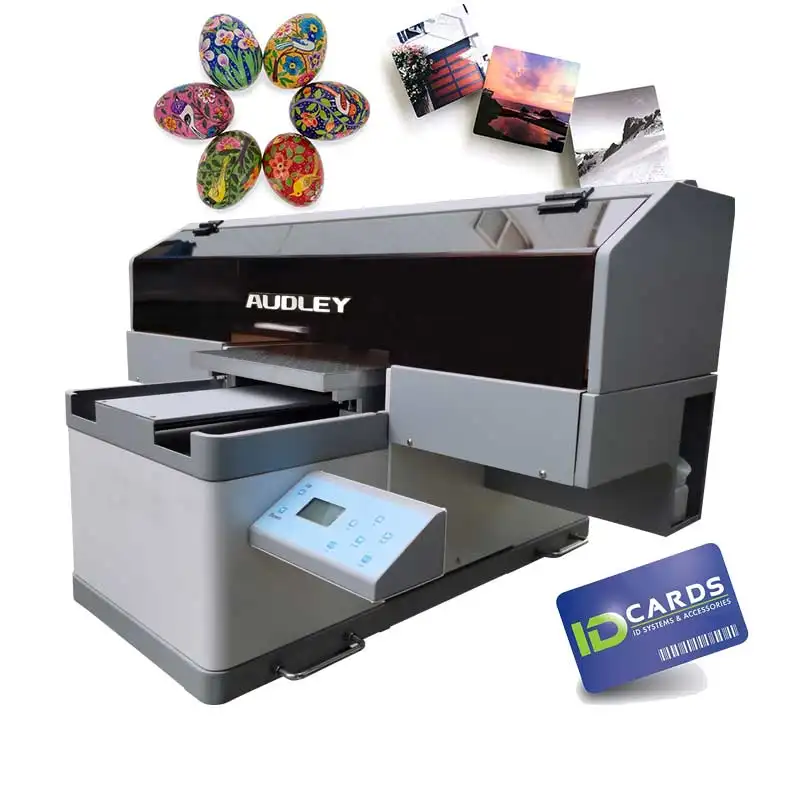 Audley 인기있는 저렴한 디지털 작은 평판 a3 uv 프린터 xp600 모바일 커버 인쇄 기계 photoprint 로타리 장치