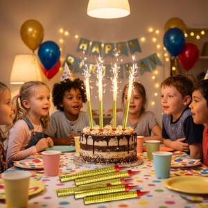 Vente en gros usine – Fontaines à étincelles froides sans fumée de 12 cm, 15 cm, 18 cm, 20 cm pour mariages, fêtes, gâteaux d'anniversaire – Bougies feux d'artifice - Product Image 3