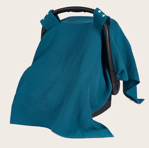 100% <span class=keywords><strong>coton</strong></span> crêpe bébé panier couverture tricoté mousseline <span class=keywords><strong>gaze</strong></span> poussette parasol couverture literie nouveau-né canapé usage domestique voyage-amical - Product Image 3
