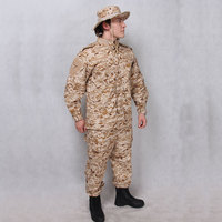 Uniforme tactique unisexe ACU en tissu sergé imperméable à imprimé numérique camouflage désertique
