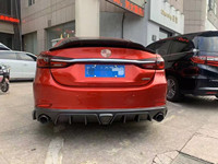 Untuk Mazda 6 Atenza 2014-2021 Diffuser Belakang Gloss Black Bumper Lip Plastik ABS Body Kit Mobil