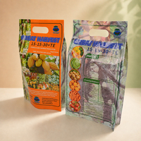 Sacs d'emballage en plastique thermoscellable de qualité alimentaire, étanches à l'humidité, avec poignée et soufflet latéral, pour riz, farine, noix, sacs carrés