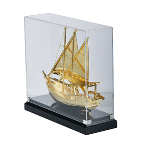 Tùy Chỉnh Kim Loại Món Quà Thủ Công Tùy Chỉnh Acrylic Cơ Sở Thuyền Mô Hình Tàu Sang Trọng Trang Trí Nội Thất Kẽm Hợp Kim Kim Loại Thuyền Buồm Mô Hình - Product Image 5