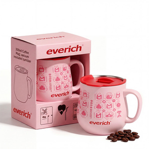 Vaso Térmico de Acero Inoxidable SUS304 EVERICH de 300 ml, Mantiene la Temperatura por 12 Horas Caliente/24 Horas Frío, Taza de Oficina Libre de BPA con Tapa - Product Image 1
