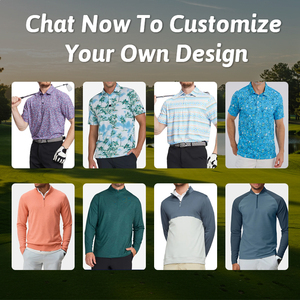 Biểu Tượng Tùy Chỉnh Chất Lượng Cao Sang Trọng Đồng Bằng 1/4 Quý Zip Cổ Áo Golf Áo Thun Quá Khổ Mens Áo Golf Quý Zip - Product Image 4