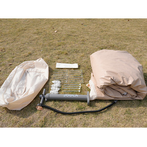 Estaca de tienda de campaña tipo V Trigone para 3-4 personas, doble capa, tela Oxford, impermeable, tres estaciones, montaje manual - Product Image 4