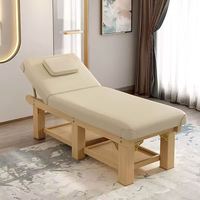 Table de massage portable moderne et réglable en bois pour hôpital, spa, salon de beauté, salon de massage, haute densité, pour salon et hôtel