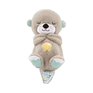 Peluche musicale Otter endormi <span class=keywords><strong>pour</strong></span> bébé - Cadeau d'anniversaire, jouet de confort <span class=keywords><strong>pour</strong></span> le sommeil, avec <span class=keywords><strong>berceuse</strong></span> - Product Image 1