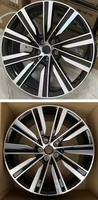 Usine OEM fabriquant des jantes de voiture de grande taille pour Range Rover 22 23 pouces PCD5x120 Noir usiné/ Gris canon usiné Jantes en alliage