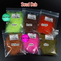 Fibre d'aile Ultra Fine, Fiber d'aile Flash, doublage de poitrine, matériau de liaison de mouche de nymphe, Fiber de doublage arc-en-ciel