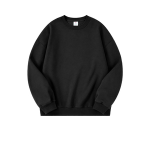 Sweat-shirts pour hommes sans doublure, col rond, personnalisables avec logo, qualité supérieure, coupe ample, épaules tombantes, style streetwear, vente en gros fabricant - Product Image 2