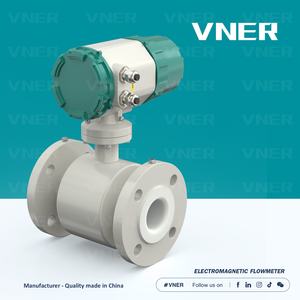 RS485 DN300 304 meteran aliran elektromagnetik baja tahan karat untuk flens OEM industri limbah air - Product Image 5