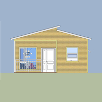 Petite maison économique pour bricolage, panneau Sandwich en un deux chambres à coucher, prédestinée, fabriqué en chine