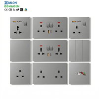 XIMLON Prise murale la plus vendue avec USB à charge rapide Type-C 250V Max Norme britannique 13A Interrupteur standard britannique
