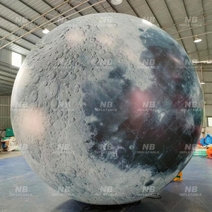 4m Outdoor Inflatable Hanging Moon With Led Lights for Party Events Decoration Accept <b>Custom</b> Inflatable Moon Inflatable Advertis - Product Image 4